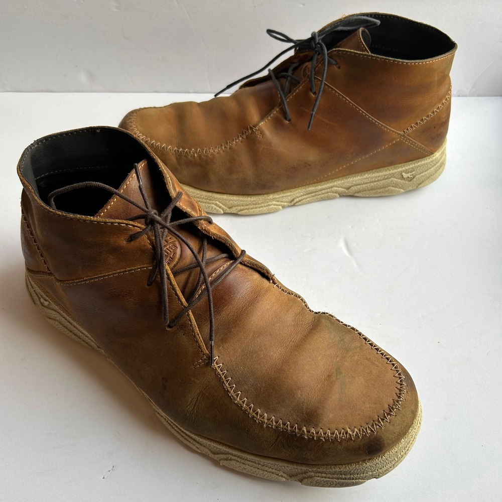 Irish Setter Red Wing Hunt Chukka Boots Mens 12 EE Brown Leather Moc Toe 3805